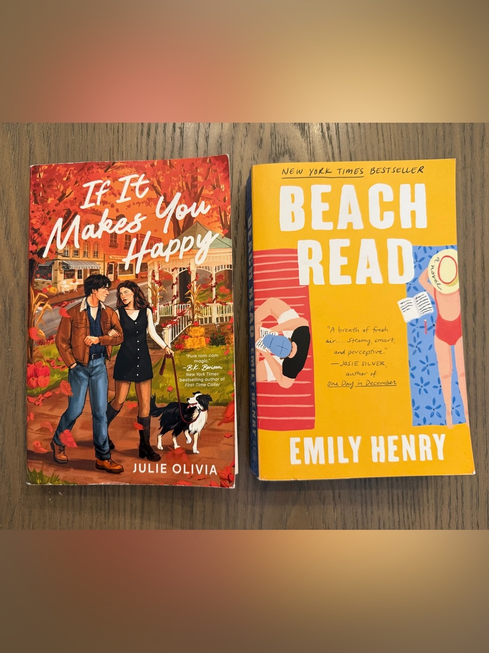 'If It Makes You Happy' & ‘BEACH READ’ books